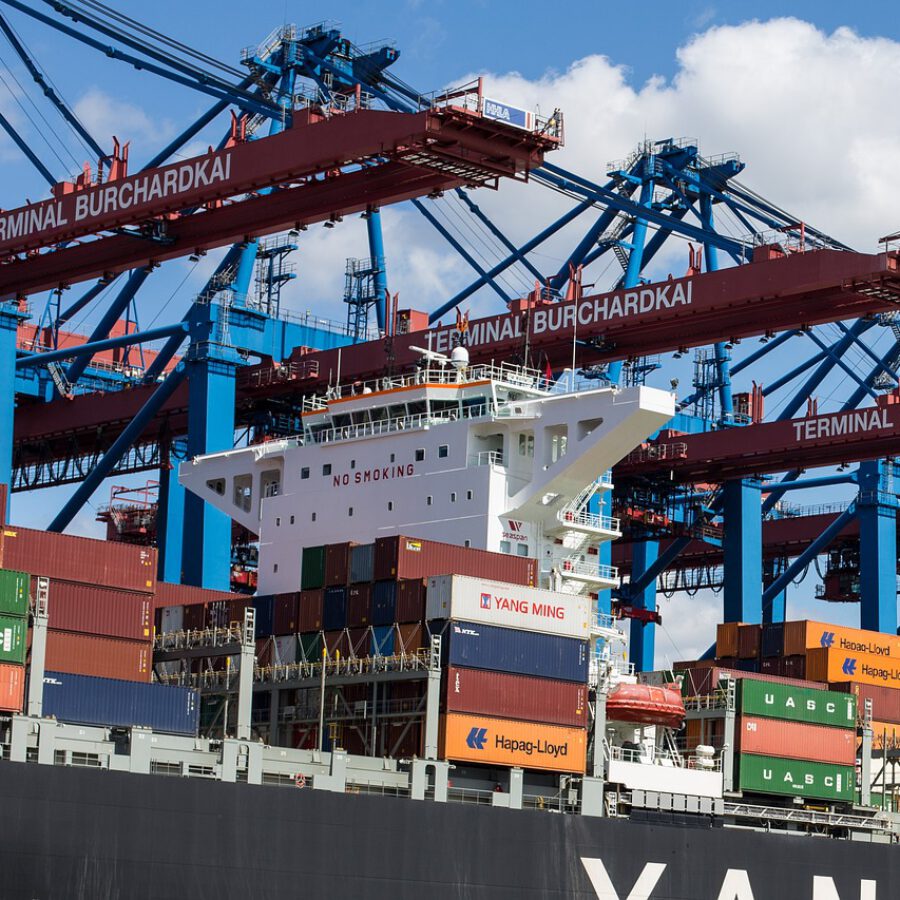 Trockenfrucht Import über den Hamburger Hafen