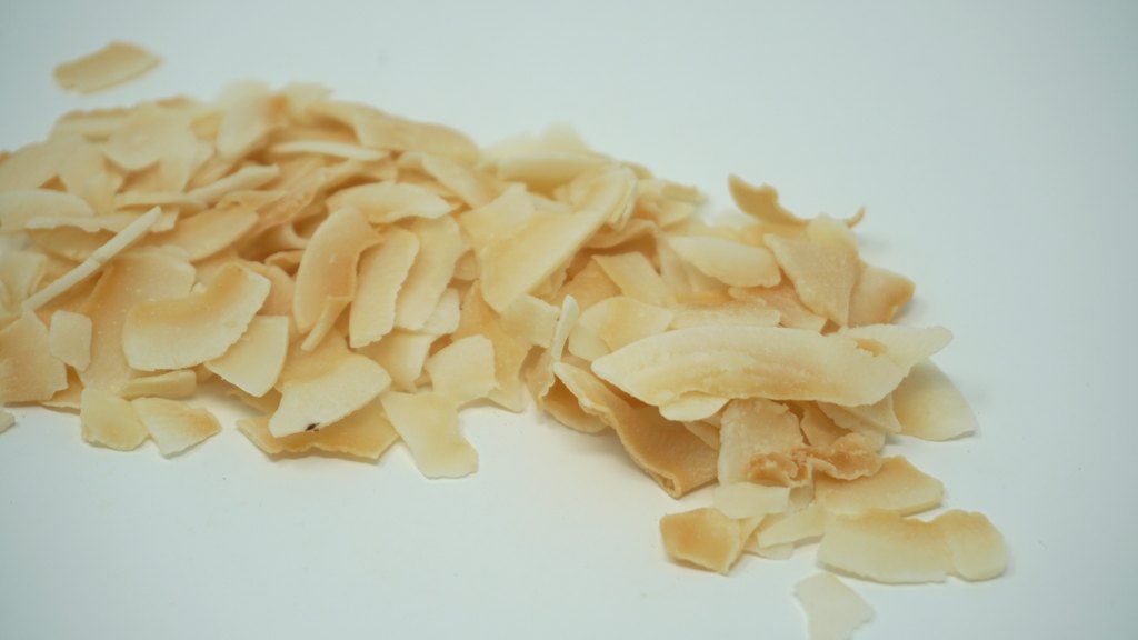 Gesüßte und geröstete Kokoschips, Seitenansicht 1