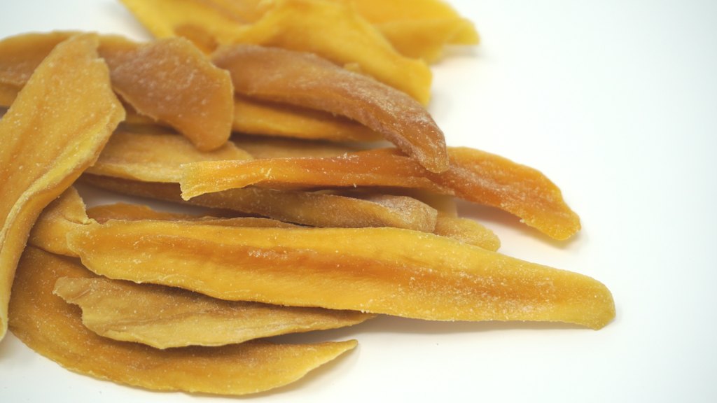 Ungesüßte Mango Slices, Seitenansicht