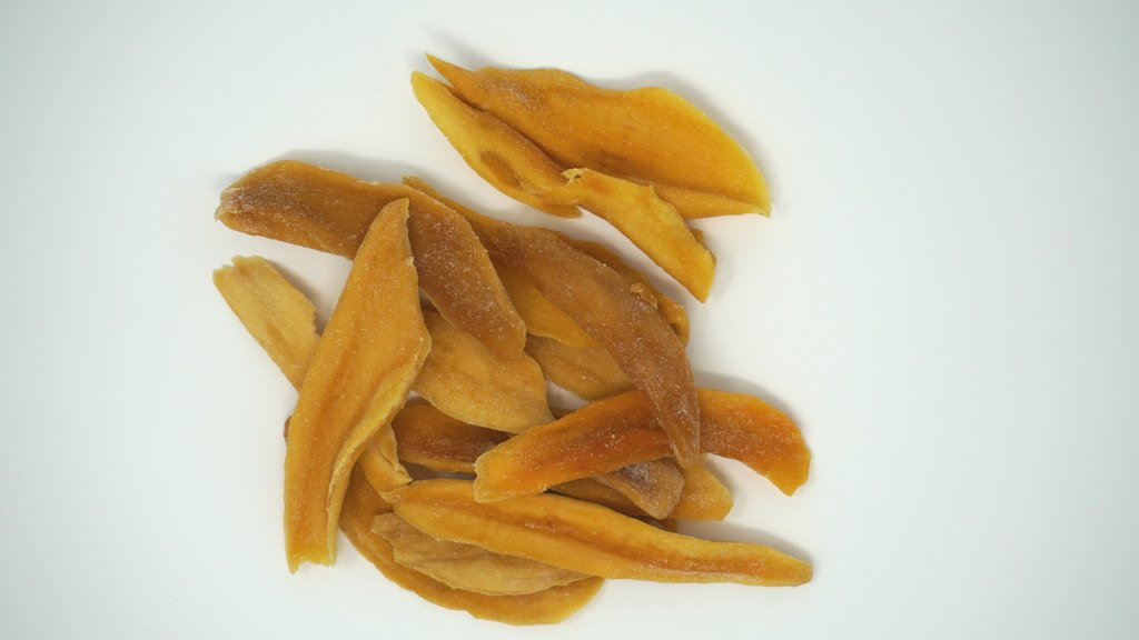 Ungesüßte Mango Slices, Draufsicht