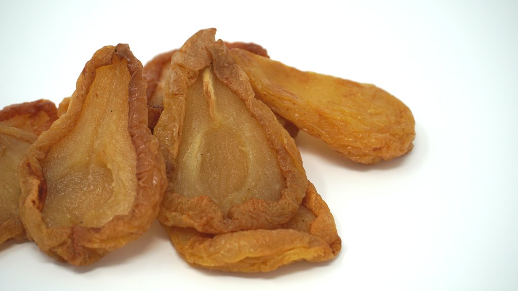 Birnen geschwefelt, Seitenansicht