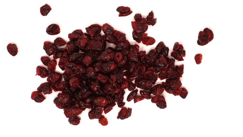 Gesüßte Cranberries, Draufsicht